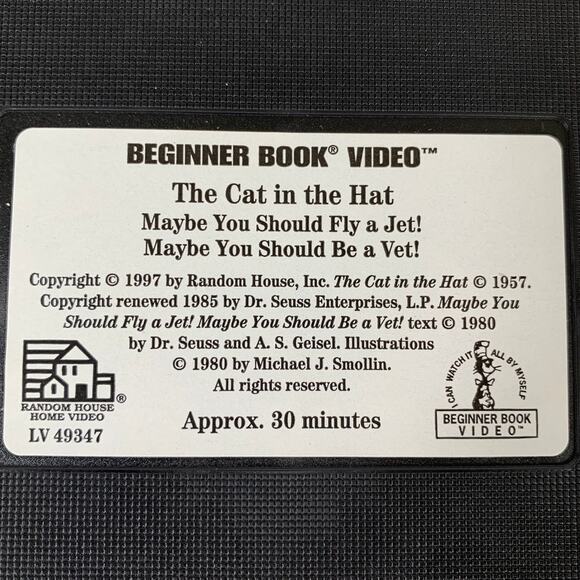 Dr Seuss - The Cat In The Hat and Maybe You Should Fly A Jet! Maybe Be A Vet VHS - Picture 8 of 11